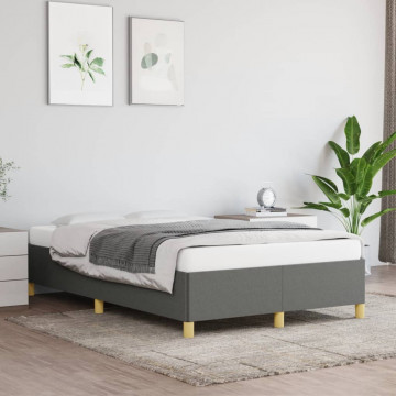Cadru de pat, gri închis, 120x190 cm, material textil - Img 3