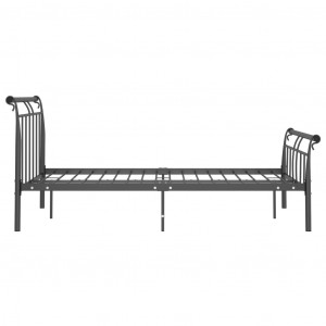 Cadru de pat, negru, 120x200 cm, metal - Img 3