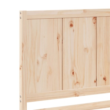 Cadru pat foarte lung fără saltea, 140x220 cm, lemn masiv - Img 6