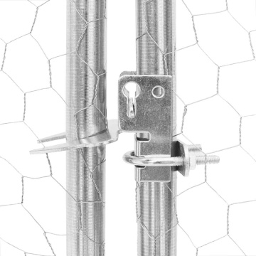 Canisa de exterior cu alergare 5x3x1,9 m otel galvanizat - Img 6