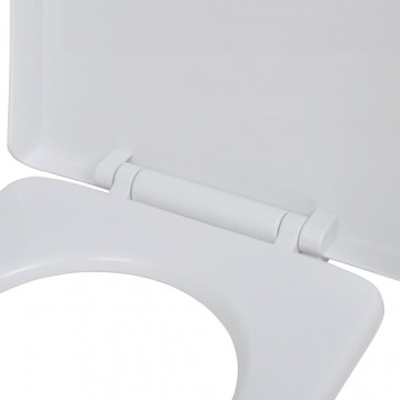 Capace WC cu închidere silențioasă, 2 buc., alb, plastic - Img 8