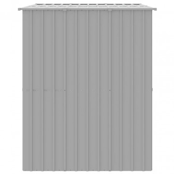 Casă câine & acoperiș gri deschis 214x153x181cm oțel galvanizat - Img 4