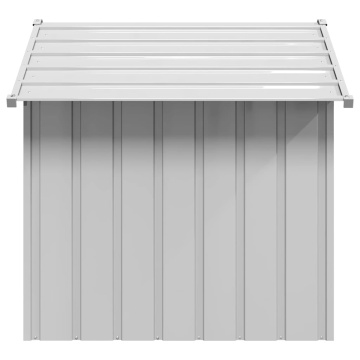 Casă pentru câini cu acoperiș 131x101x102 cm oțel galvanizat - Img 4