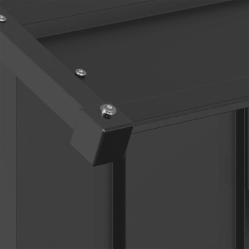 Casă pentru câini cu acoperiș 83x130x85 cm oțel galvanizat - Img 5