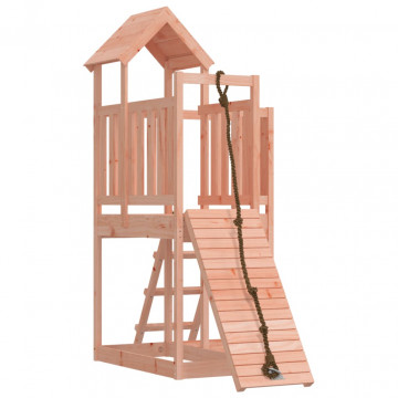 Căsuță de joacă cu perete de cățărat, lemn masiv douglas - Img 2