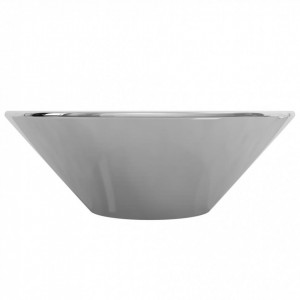 Chiuvetă de baie, argintiu, 42 x 14 cm, ceramică - Img 4