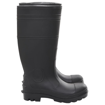 Cizme de ploaie, negru, PVC, mărime 39 - Img 4