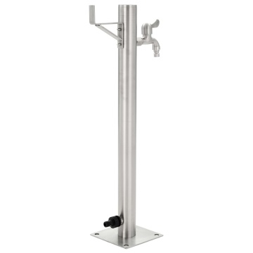 Coloană de apă de grădină, 65 cm, oțel inoxidabil, rotund - Img 3