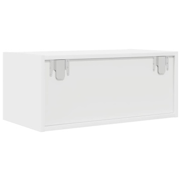 Comodă TV, alb, 60x31x25,5 cm, lemn prelucrat - Img 7