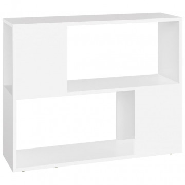 Comodă TV, alb, 80x24x63 cm, PAL - Img 2