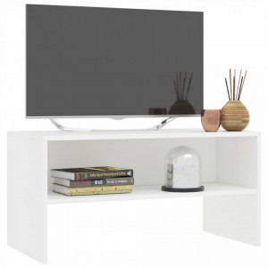 Comodă TV, alb, 80x40x40 cm, PAL - Img 3