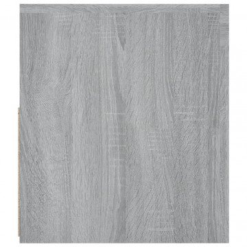 Comodă TV cu lumini LED, gri sonoma, 120x35x40 cm - Img 5