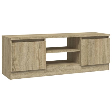 Comodă TV cu ușă, stejar sonoma, 102x30x36 cm - Img 2