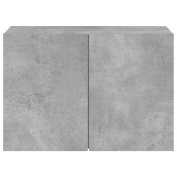 Comodă TV de perete, gri beton, 60x30x41 cm - Img 5