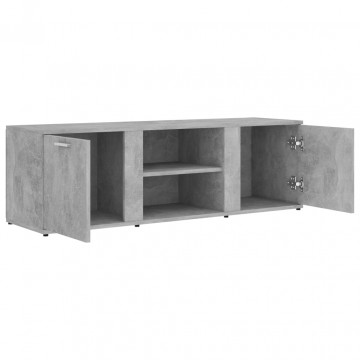 Comodă TV, gri beton, 120 x 34 x 37 cm, PAL - Img 5