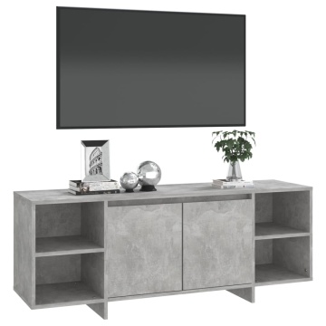Comodă TV, gri beton, 130x35x50 cm, PAL - Img 4