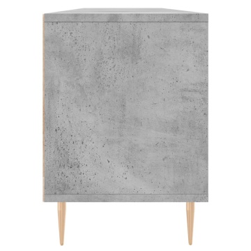 Comodă TV, gri beton, 150x30x44,5 cm, lemn prelucrat - Img 6