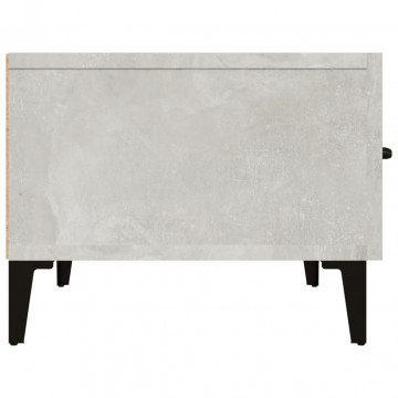 Comodă TV, gri beton, 150x34,5x30 cm, lemn prelucrat - Img 7