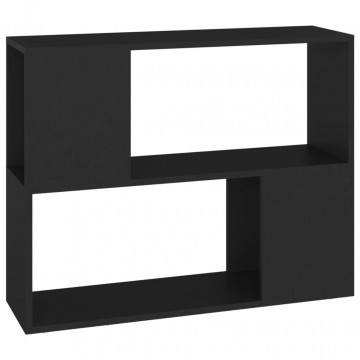Comodă TV, negru, 80x24x63 cm, PAL - Img 2