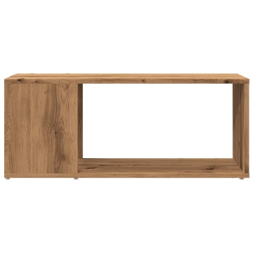 Comodă TV, stejar artizanal,80x24x32cm, lemn prelucrat - Img 8