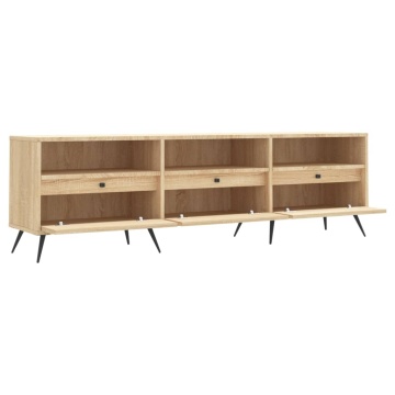 Comodă TV, stejar sonoma, 150x30x44,5 cm, lemn prelucrat - Img 5