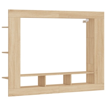 Comodă TV, stejar sonoma, 152x22x113 cm, lemn compozit - Img 2