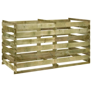 Compostor cu stinghii, 180x90x90 cm, lemn de pin tratat - Img 2