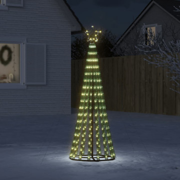Con de lumină brad de Crăciun cu 275 LED-uri, alb cald, 180 cm - Img 1