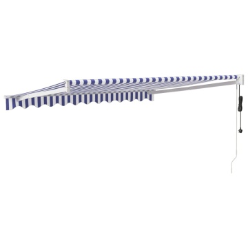 Copertina automată retractabilă, albastru și alb, 3,5x2,5 m - Img 8