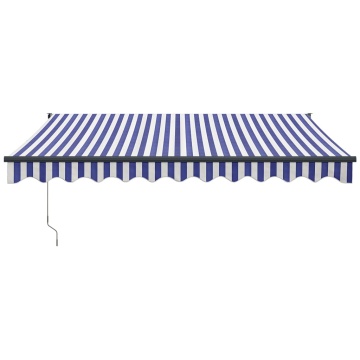 Copertina automată retractabilă, albastru și alb, 3,5x2,5 m - Img 3