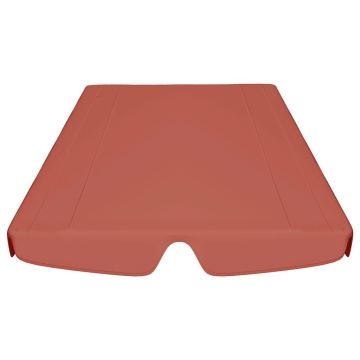 Copertină de rezervă leagăn grădină cărămiziu 150/130x105/70 cm - Img 4