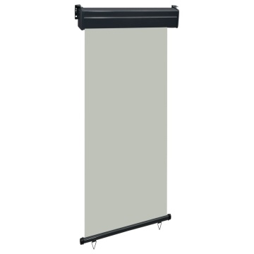Copertină laterală de balcon, gri, 100 x 250 cm - Img 1