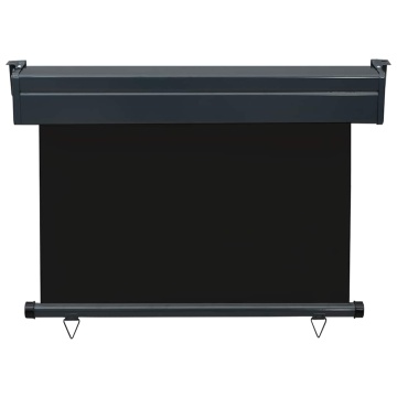 Copertină laterală de balcon, negru, 100 x 250 cm - Img 4