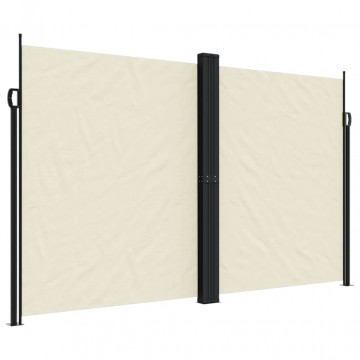 Copertină laterală retractabilă, crem, 200x600 cm - Img 2