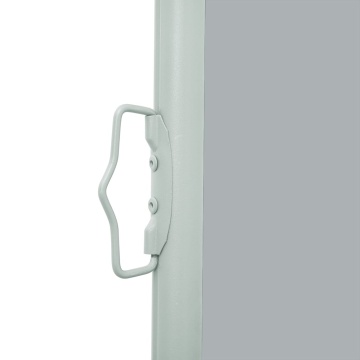 Copertină laterală retractabilă de terasă, gri, 100 x 500 cm - Img 4