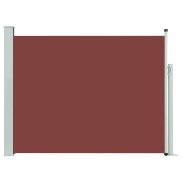 Copertină laterală retractabilă de terasă, maro, 140 x 500 cm - Img 2