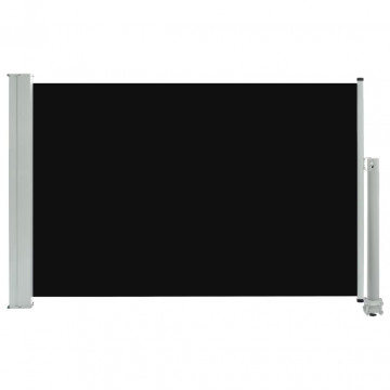 Copertină laterală retractabilă de terasă, negru, 60 x 300 cm - Img 2
