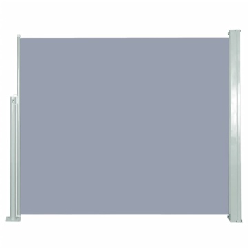 Copertină laterală retractabilă, gri, 120x300 cm - Img 1