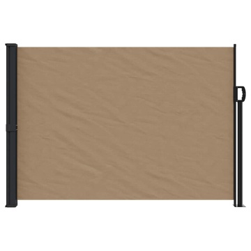 Copertina laterală retractabilă, gri taupe, 140x500 cm - Img 3