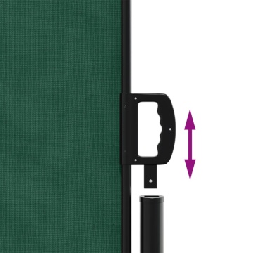 Copertina laterală retractabilă, verde închis, 120x500 cm - Img 5