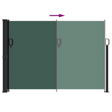 Copertină laterală retractabilă, verde închis, 140x600 cm - Img 8
