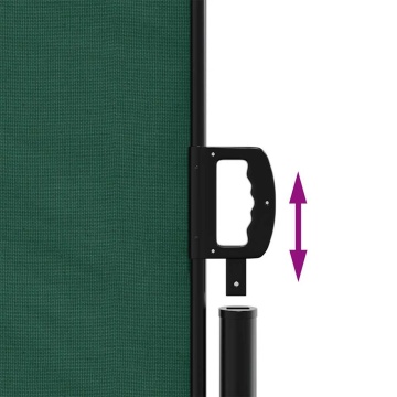 Copertina laterală retractabilă, verde închis, 160x300 cm - Img 5
