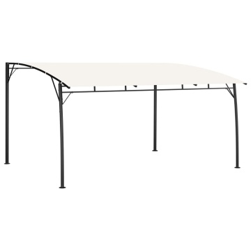 Copertină pavilion de grădină, crem, 4x3x2,55 m - Img 1
