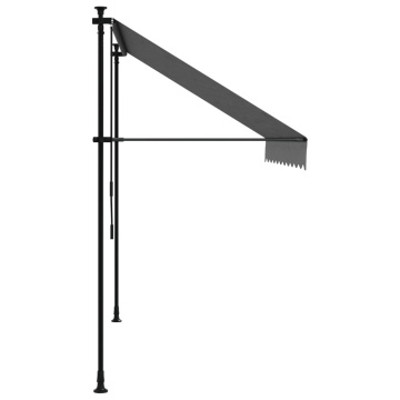 Copertină retractabilă, antracit, 250x150 cm, țesătură și oțel - Img 4