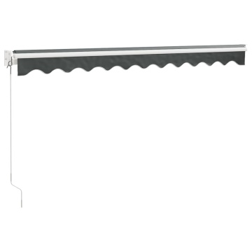 Copertină retractabilă, antracit, 3x2,5 m, textil și aluminiu - Img 5