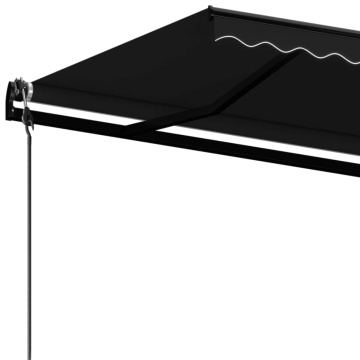 Copertină retractabilă automat, antracit, 450x350 cm - Img 8