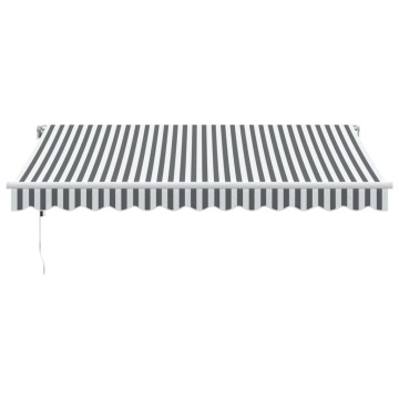 Copertină retractabilă automat, antracit/alb, 350x250 cm - Img 3