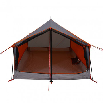 Cort camping 2 pers. gri/portocaliu 193x122x96 cm tafta 185T - Img 8