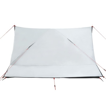 Cort camping, 2 persoane, alb, țesătură opacă, impermeabil - Img 6