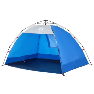 Cort camping 2 persoane albastru azur impermeabil setare rapidă - Img 4